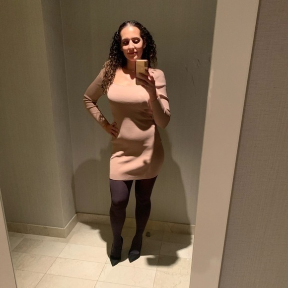 Express X Dusty Rose long sleeve mini dress Small - Picture 3 of 11